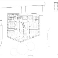 Second floor plan of King's Lynn Library by Hudson Architects