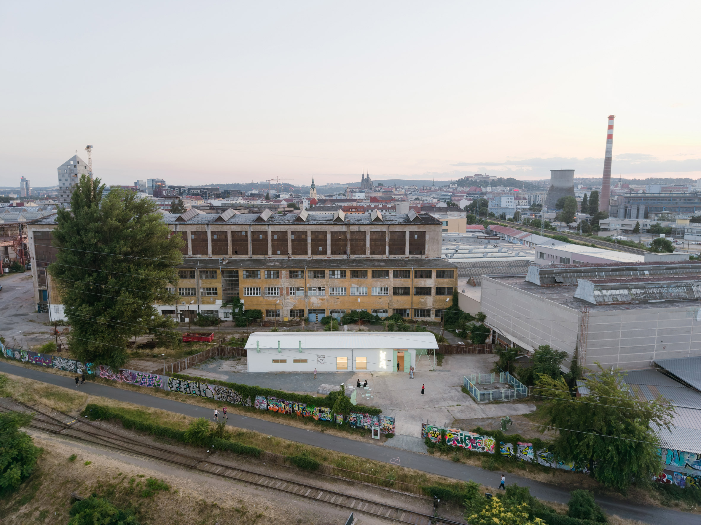 Aerial view of the Šmeral Art Factory