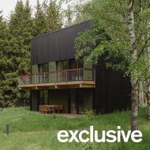 Kuba Woźniczka nestles Studzienno 27 cabins in Polish woodland