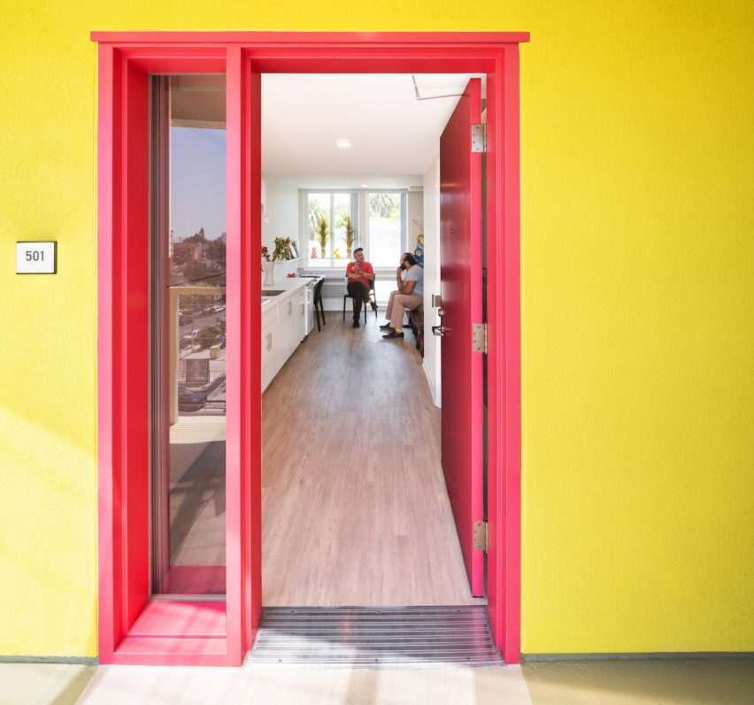 Loma Verde colourful apartments LA