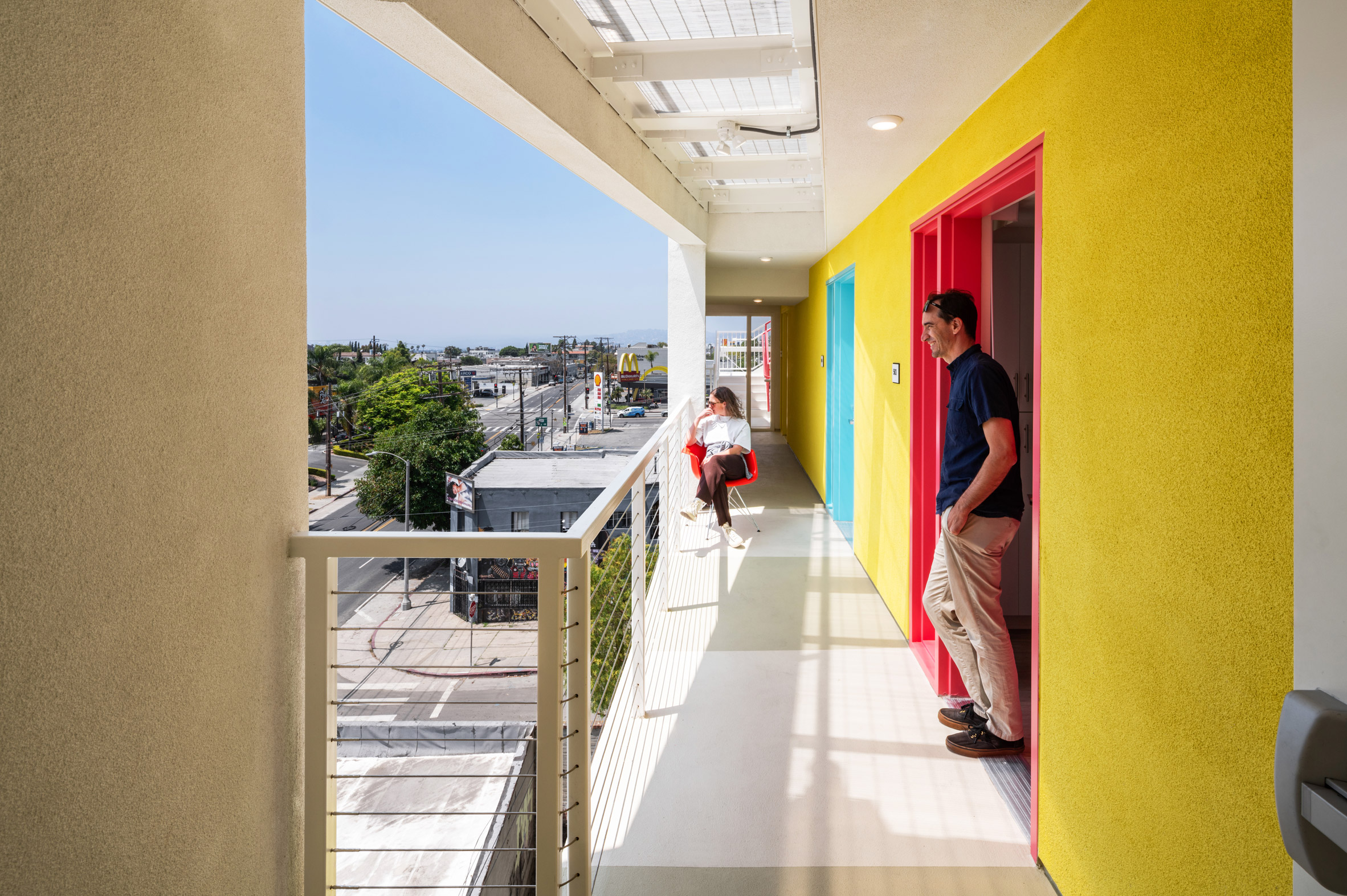 Loma Verde colourful apartments LA