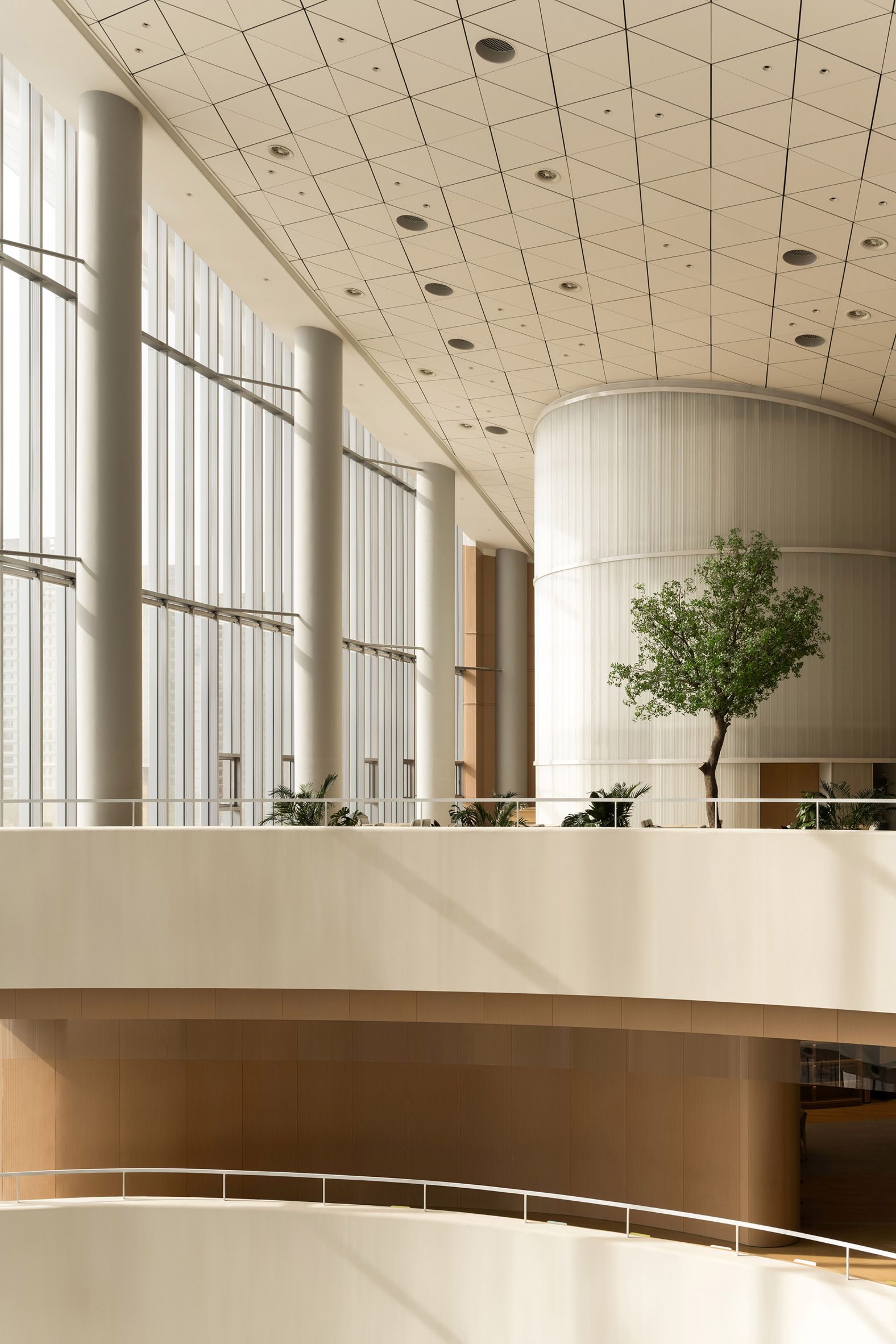 Cultural centre interior in China