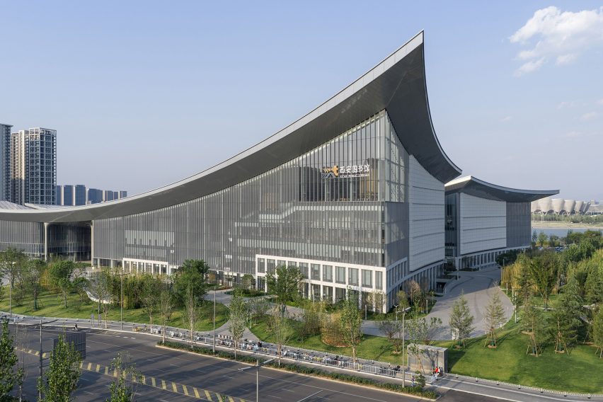 Exterior view of cultural centre by HONG Designworks