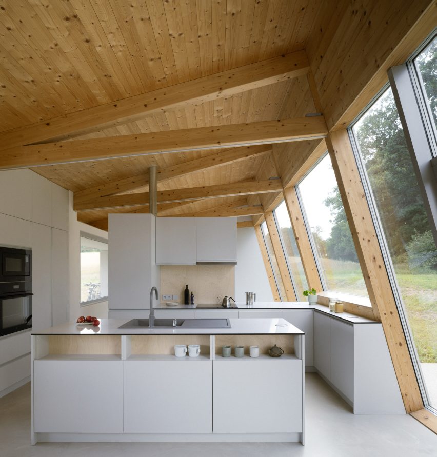 Interior view of Czech home by Papundekl Architects