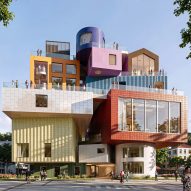 MVRDV designs colourful stacked volumes for Shenzhen cultural complex