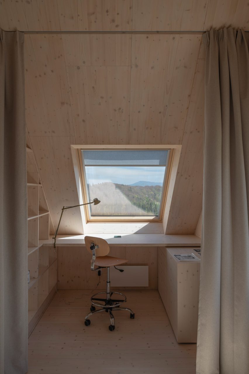 Desk space at Husárik Hut