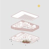 Axonometric of OBA Next Lab by Matter Makers, AWR and BAZ Studio