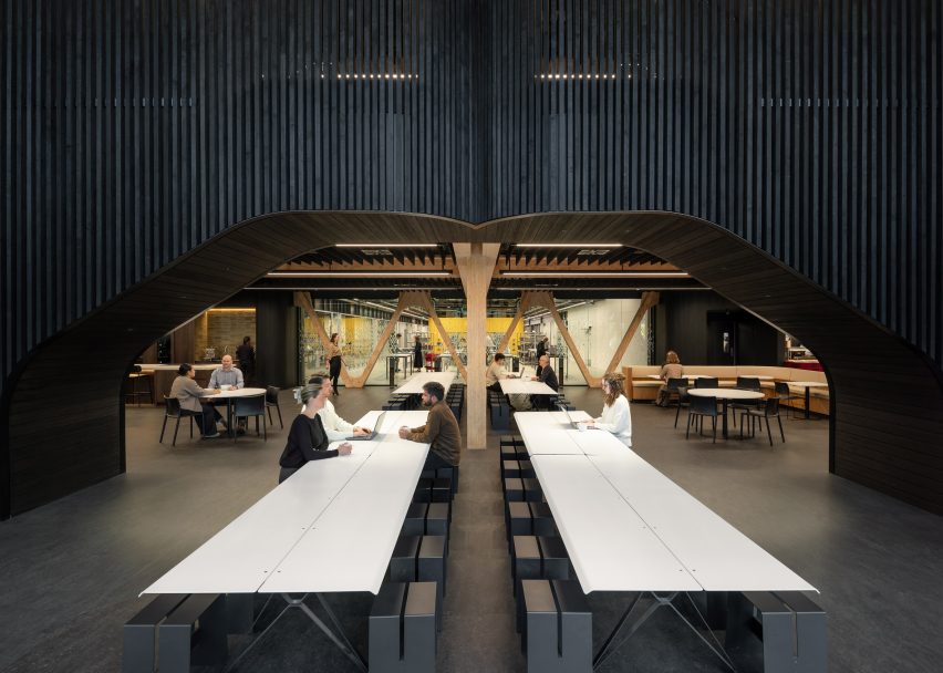 Interior view of Fisher & Paykel HQ in New Zealand