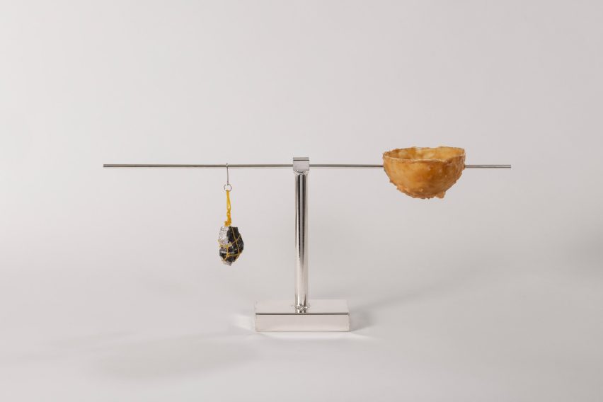 A scale with rubber details