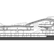 Section of Shenzhen Bay Culture Square in China by MAD