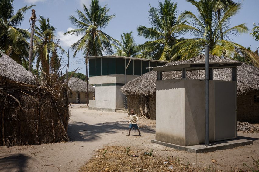 Houses in Tanzania designed to combat malaria
