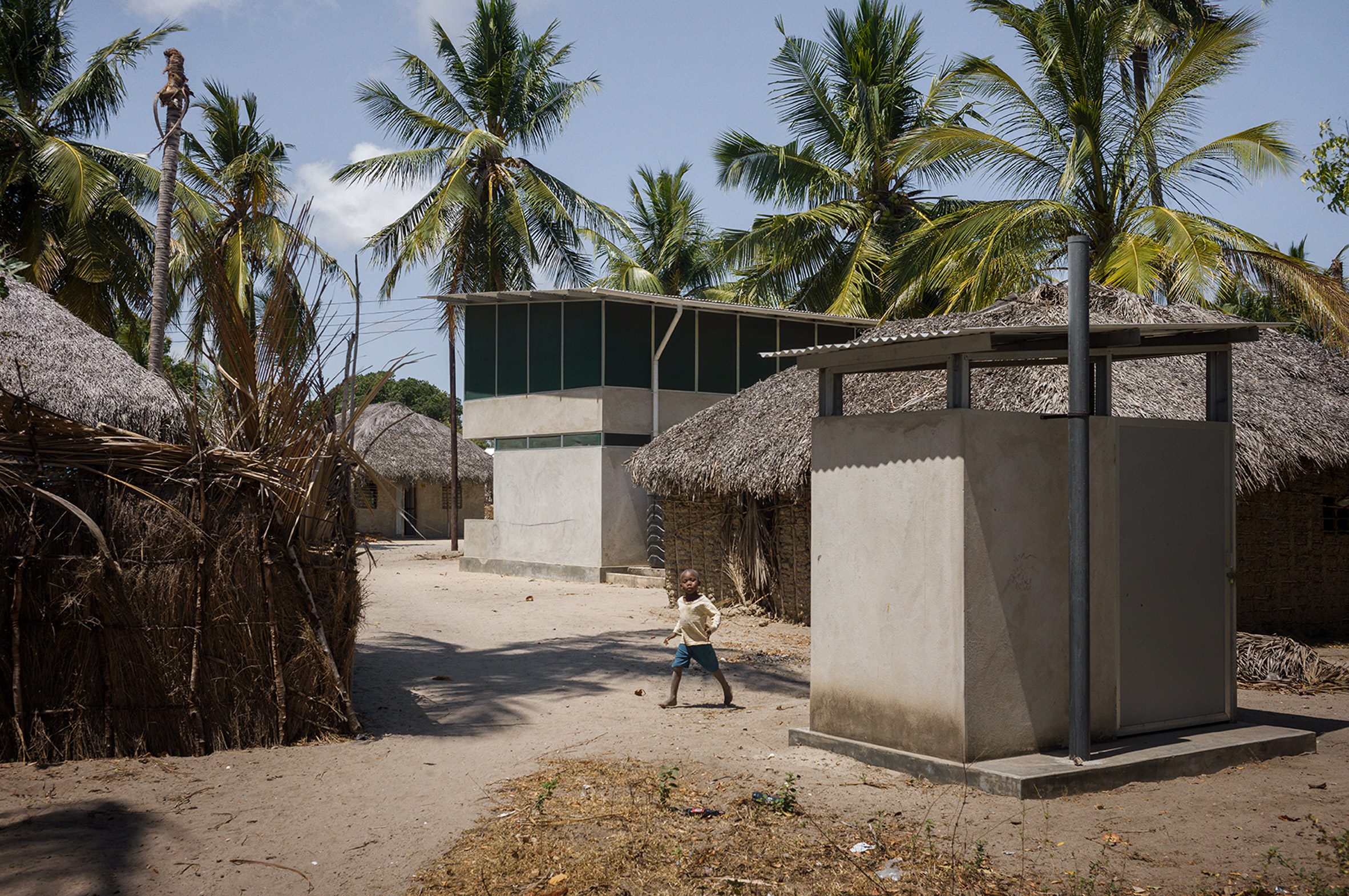 Houses in Tanzania designed to combat malaria