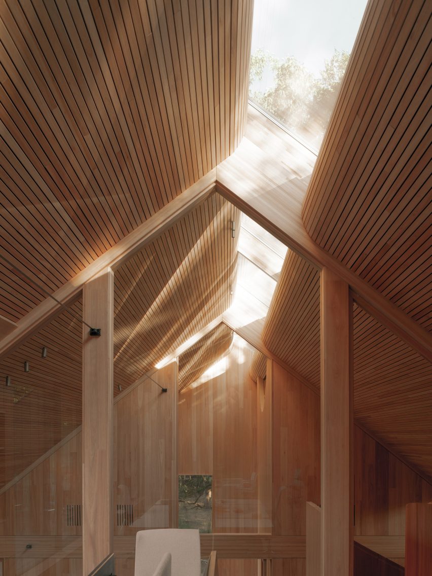 Upper floor interior at Office by Nature in the Netherlands