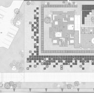 Plan of The Reclaimed Pavilion by Kanan Modi Associates