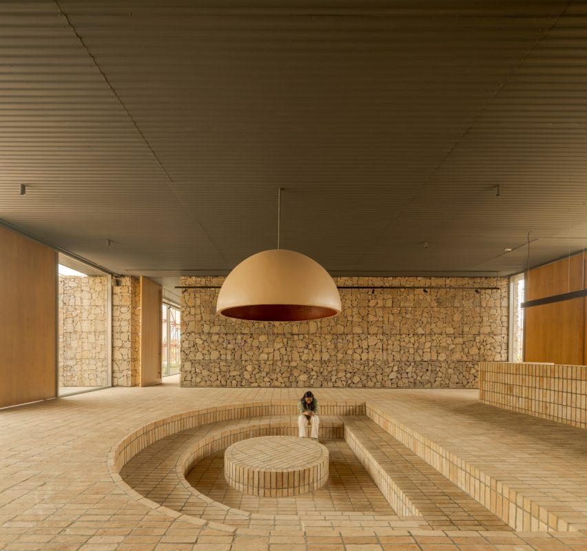 The Reclaimed Pavilion interior by Kanan Modi Associates
