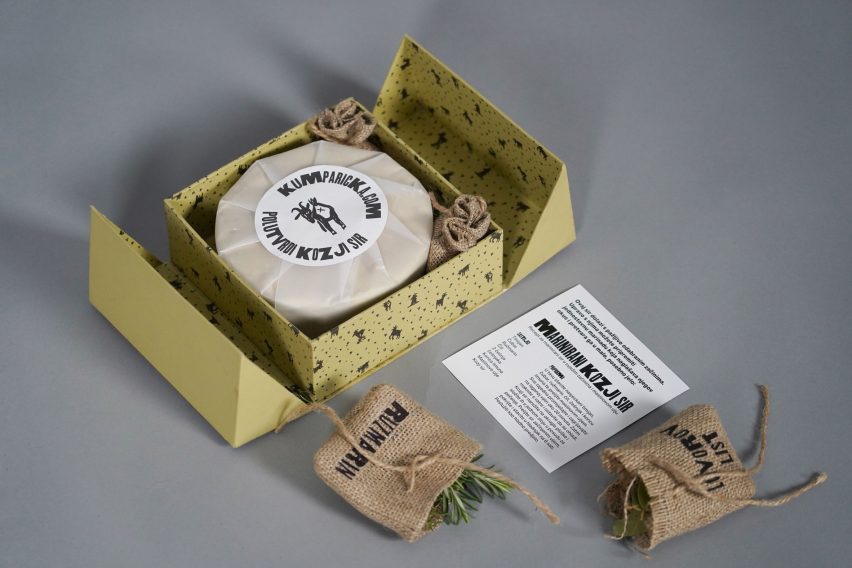 Sustainable Goat-Cheese Packaging for Kumparička Organic Farm by Lina Glavan, Ana Kovačič, &Scaron;pela Novak and Vita Puc