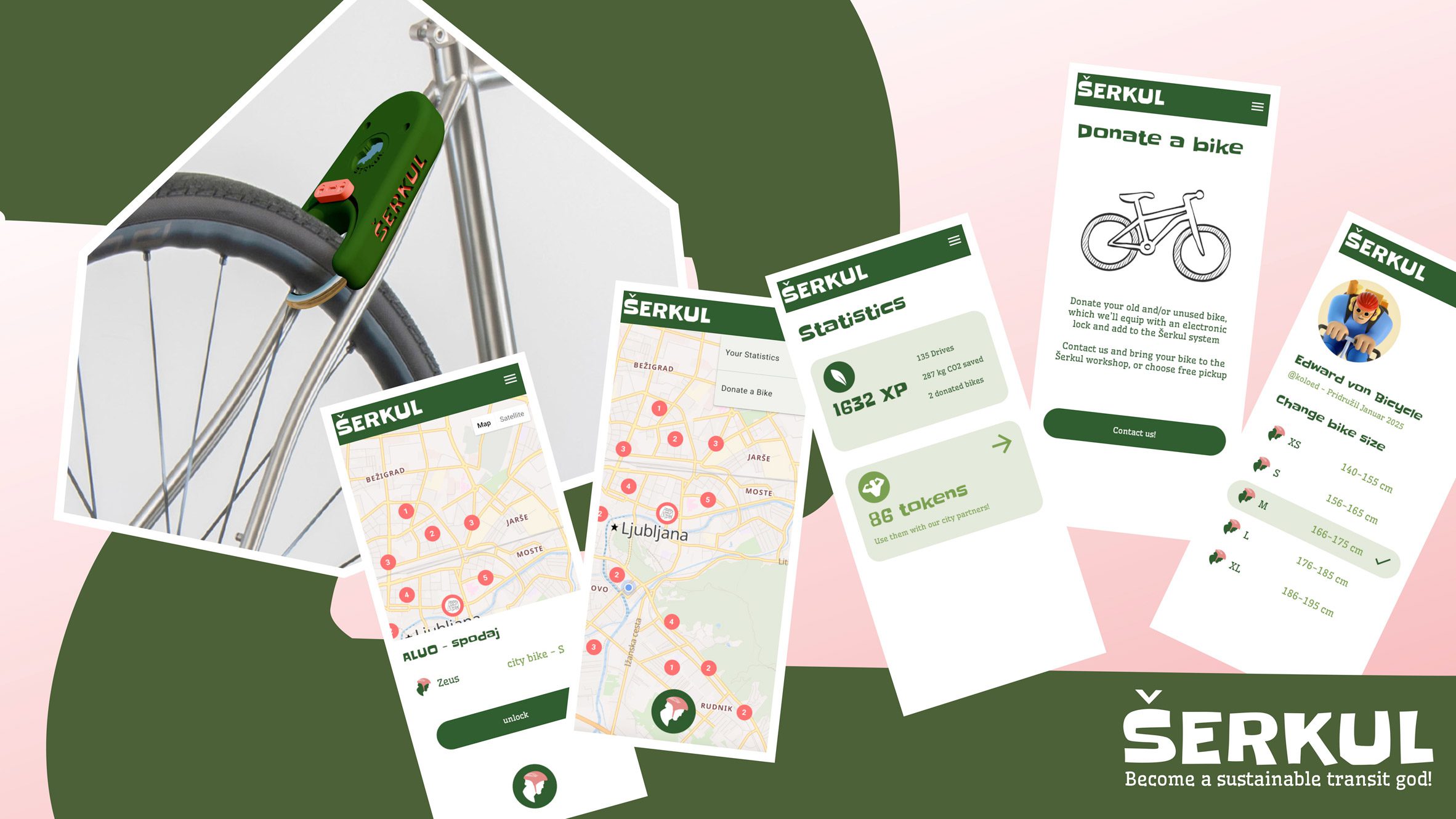 Šerkul – a circular bike-sharing service for Ljubljana by Patrik Bevec