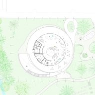 Ground floor plan of VISTA Science Experience Centre in Austria by Studio Maks