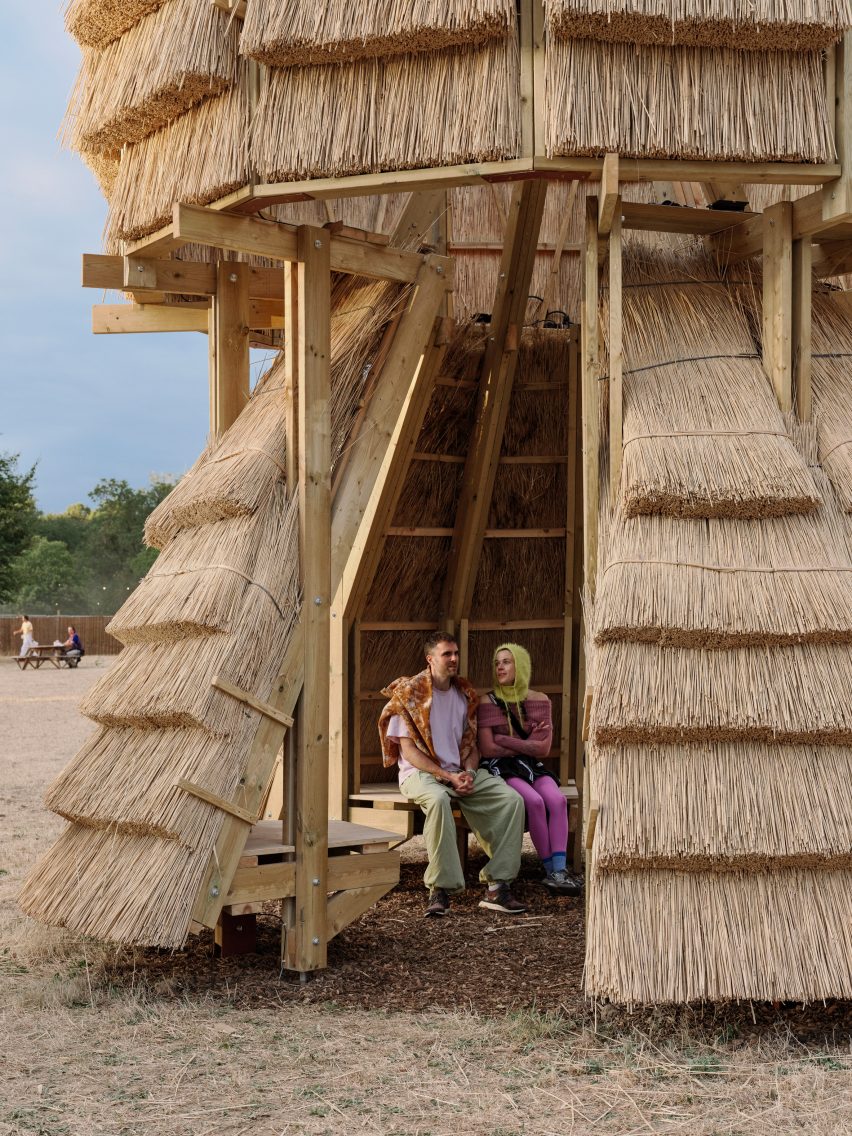 Thatch installation at Houghton Festival by Cella Collective and Mitre & Mondays