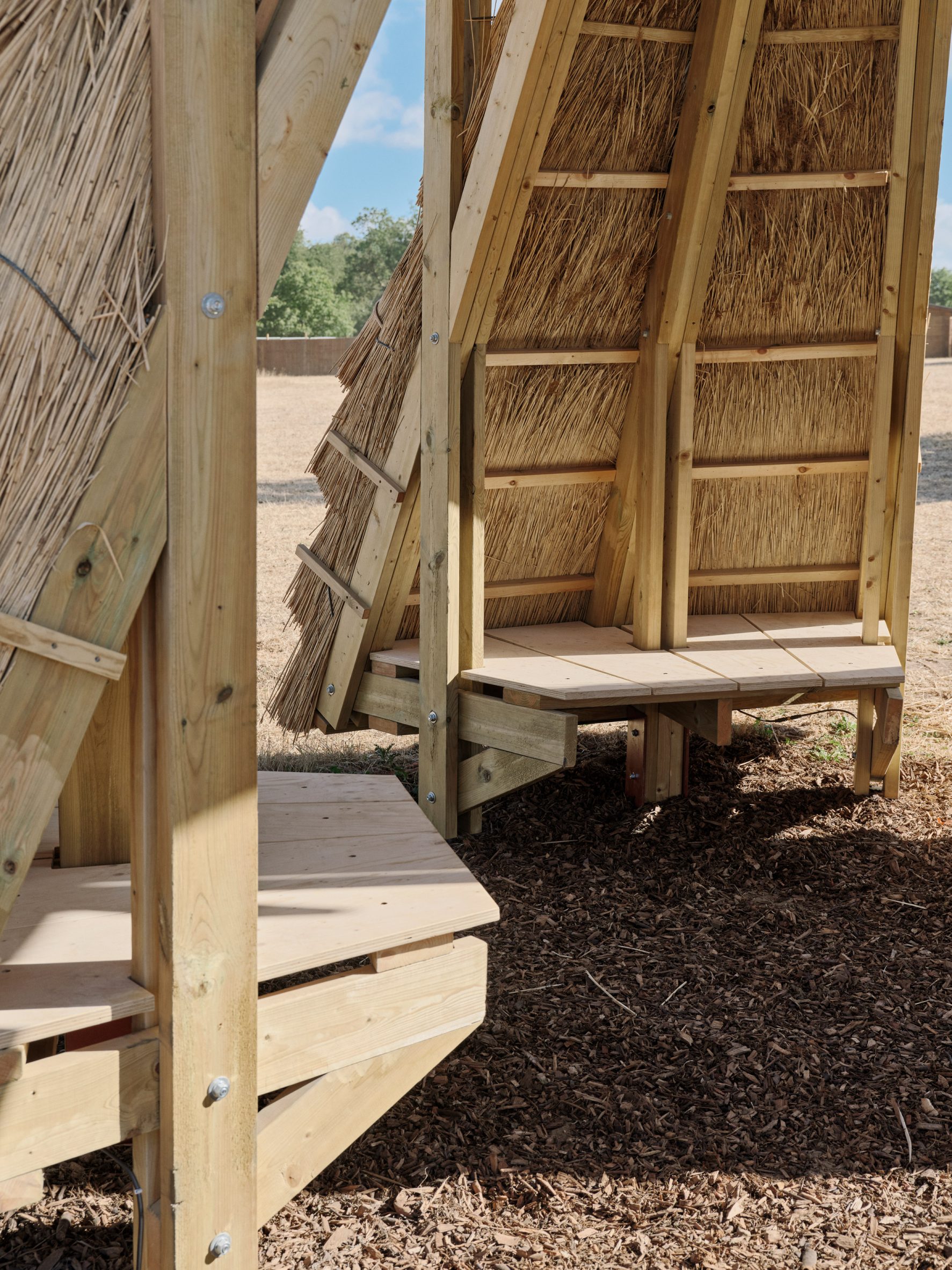 The Water Tower thatch installation by Cella Collective and Mitre & Mondays