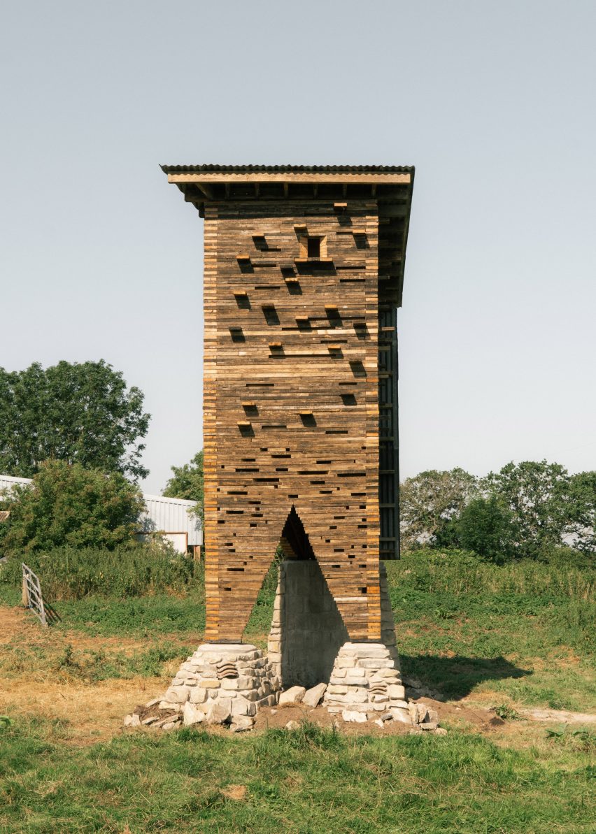 Tower for bats in Somerset