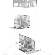Axonometric of CoHouse in Cothen by Woonpioniers