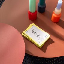 Photo of table with leaflets on it