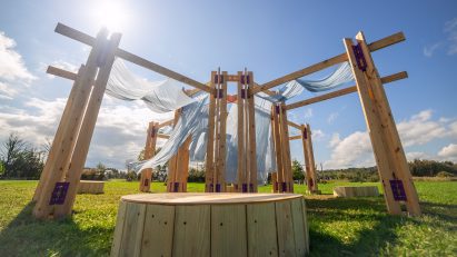 BuildFest Wildflower installation in Bethel, New York