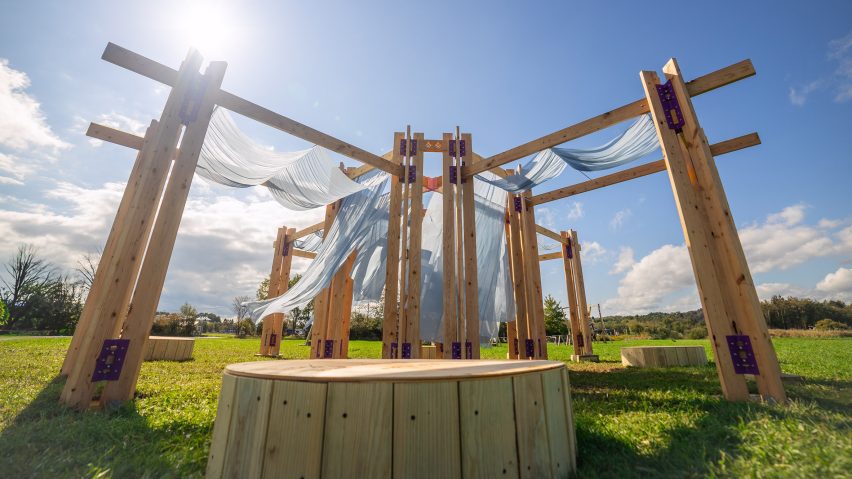BuildFest Wildflower installation in Bethel, New York