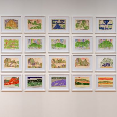 Paul Cox artwork displayed on wall