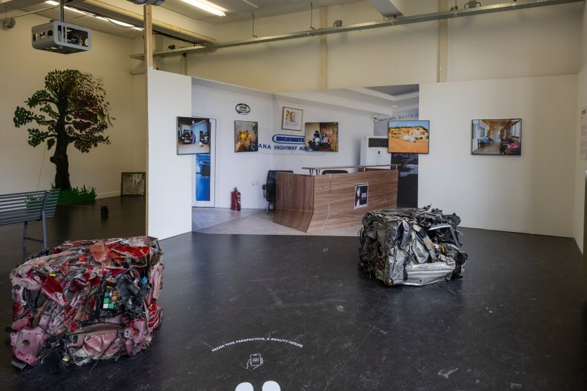 Sculptural installation exploring disused vehicles