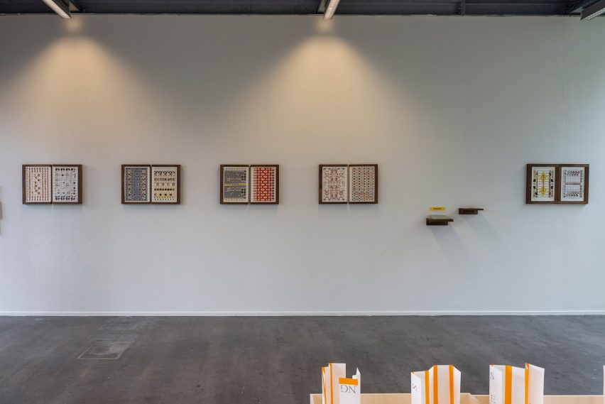 Artworks displayed at the wall