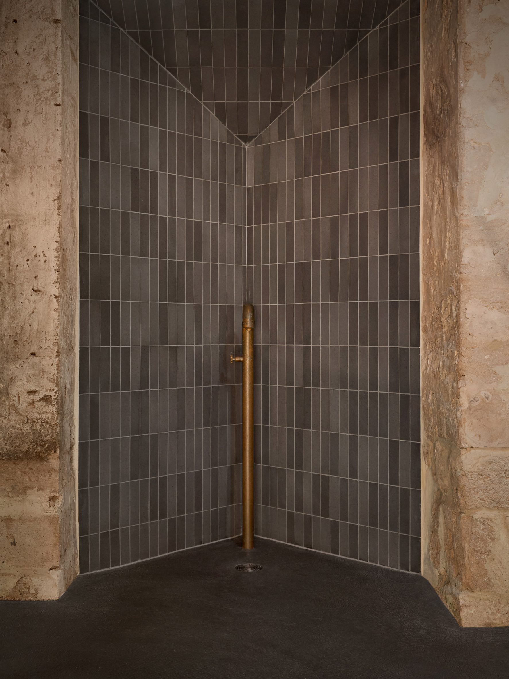 Tiled shower