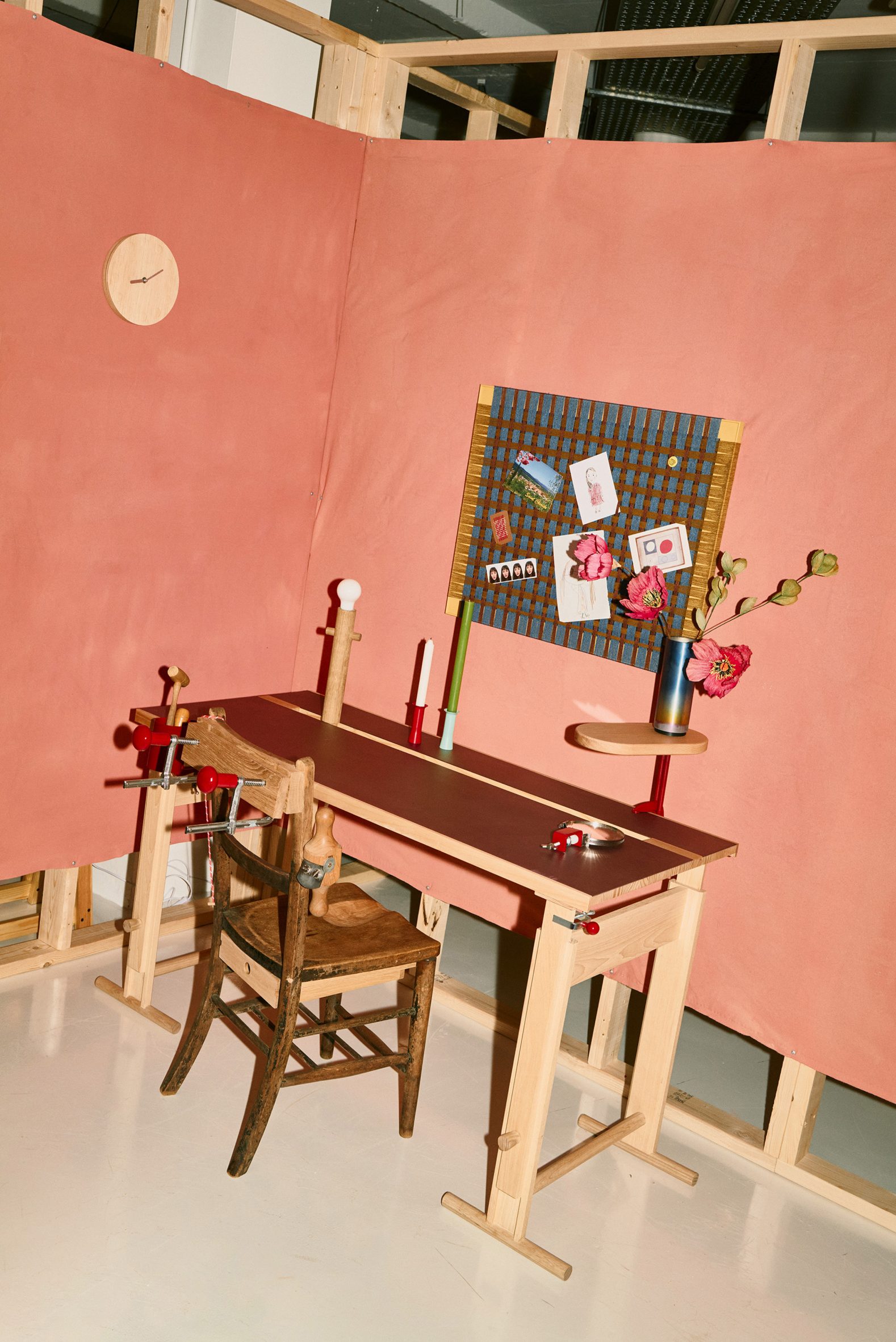 Desk in With Limitations exhibition at Aram by Design Everything