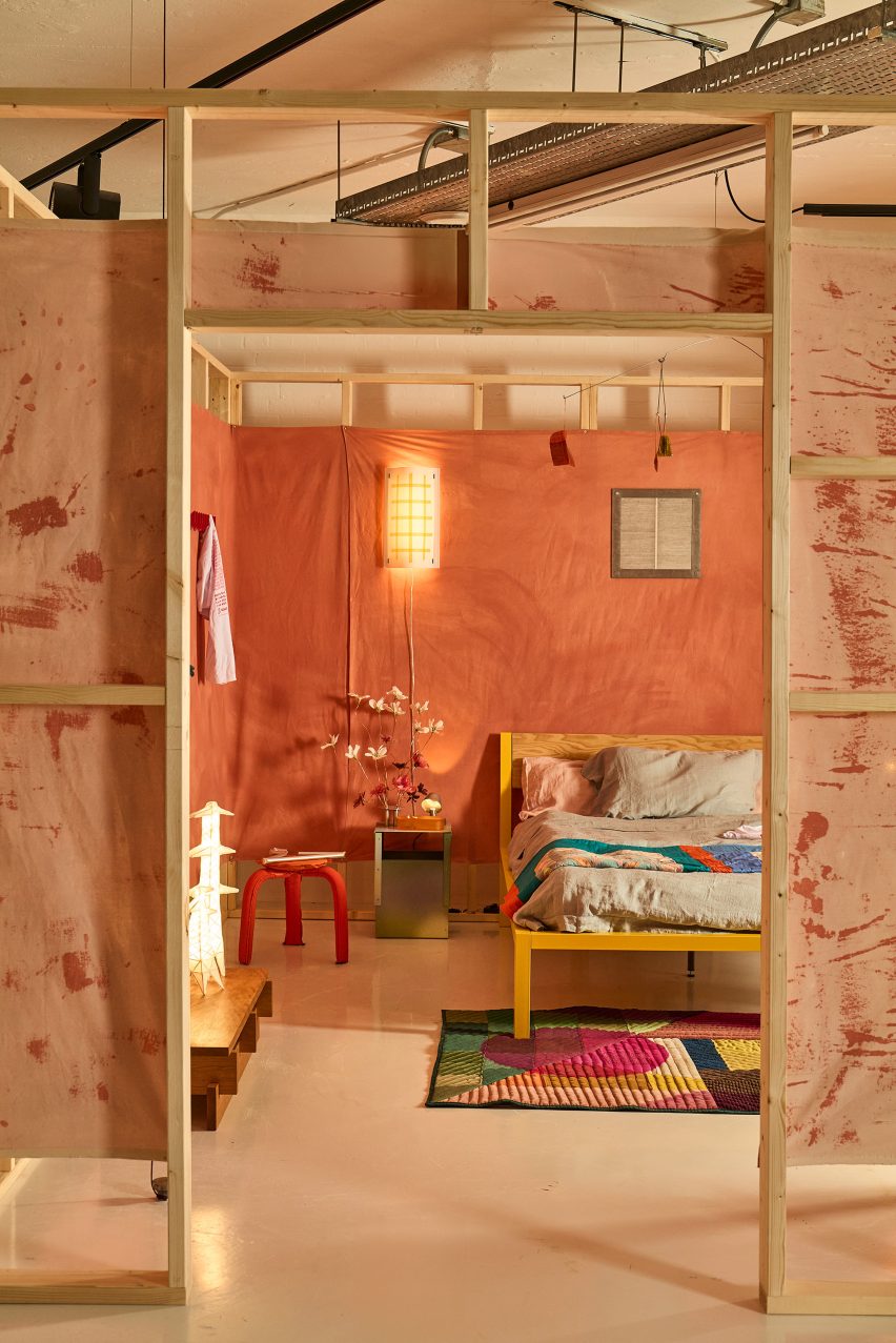 Bedroom of With Limitations exhibition at Aram by Design Everything