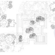 Roof plan of Bather's Cabin by Built Works