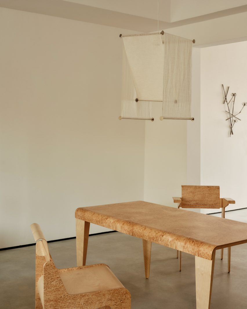 Wooden table and chairs