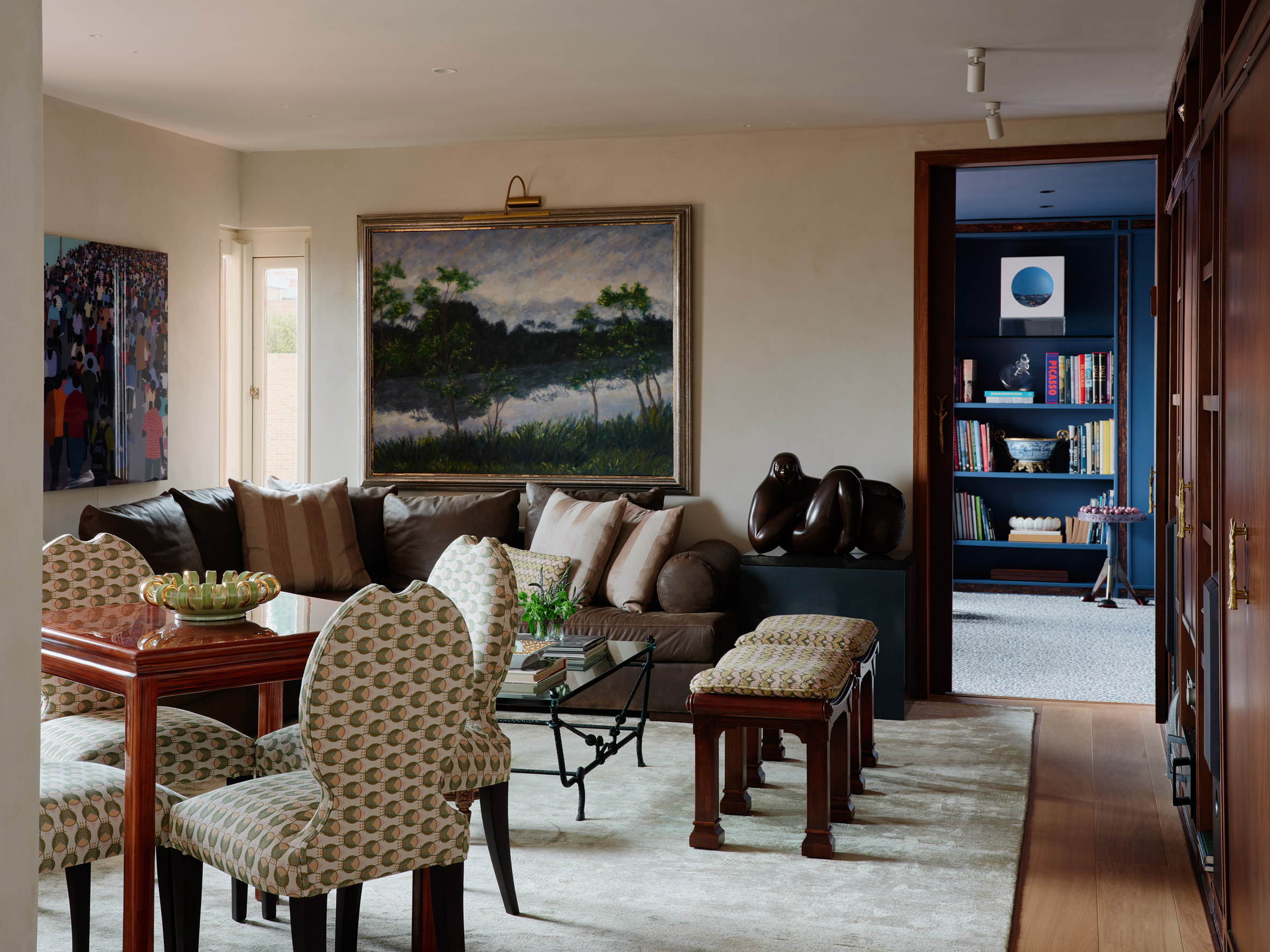Bold patterns and colour in Bogota apartment