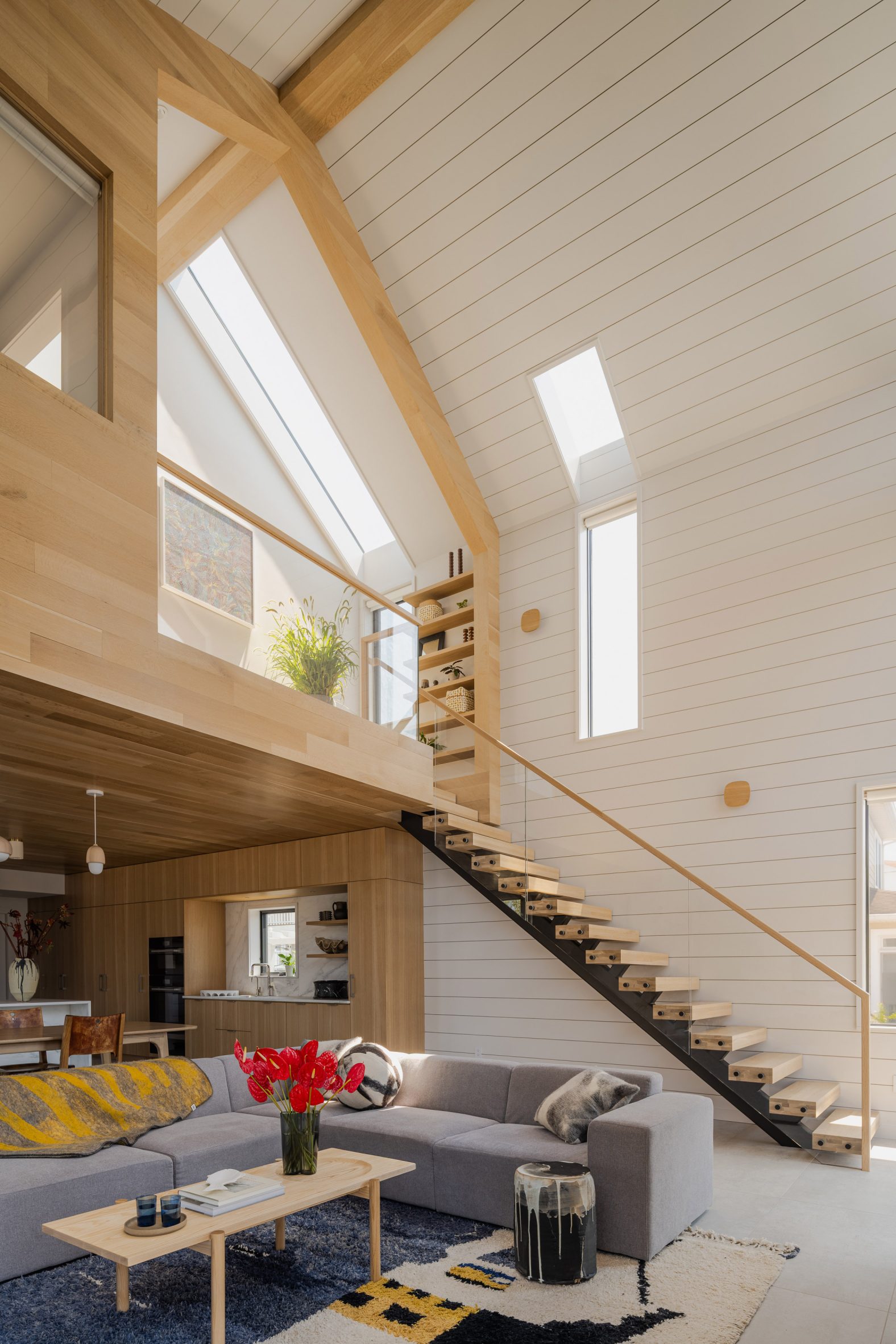 A home's upper storey that is designed to resemble a 