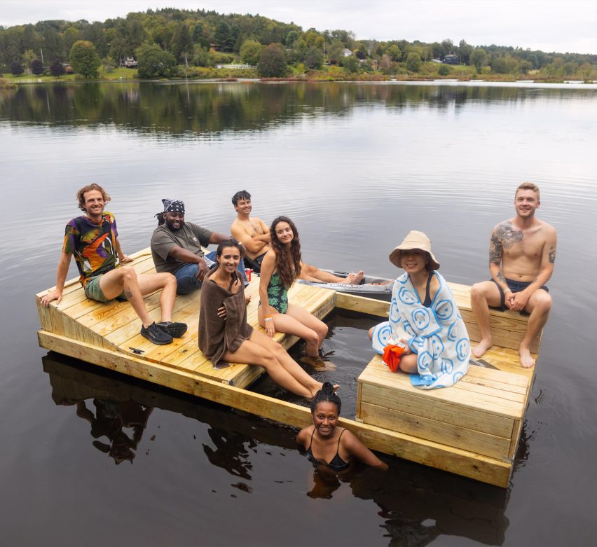 Flotilla raft at BuildFest