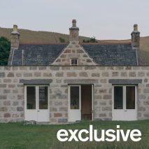 Stone walls form "strong yet subtle" Cairngorm Cottage extension