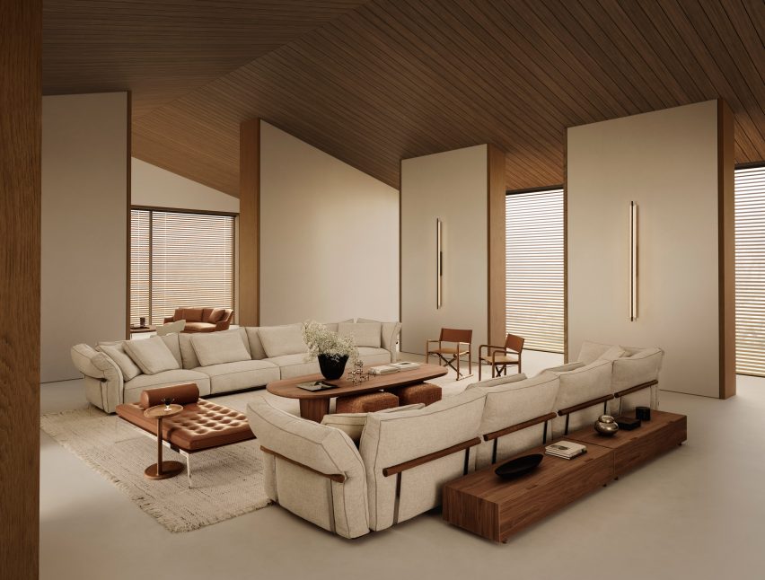 Camelot seating system by Antonio Citterio for Flexform