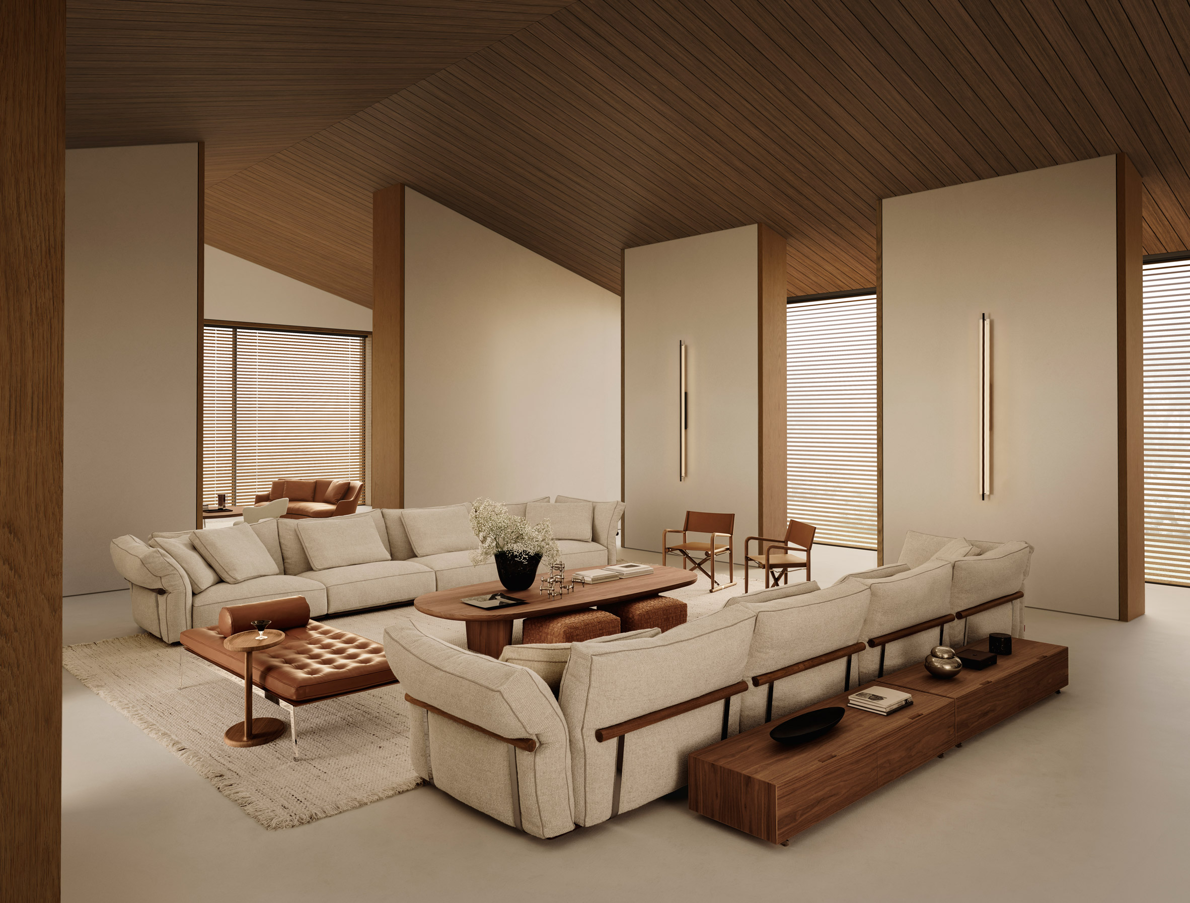 Camelot seating system by Antonio Citterio for Flexform