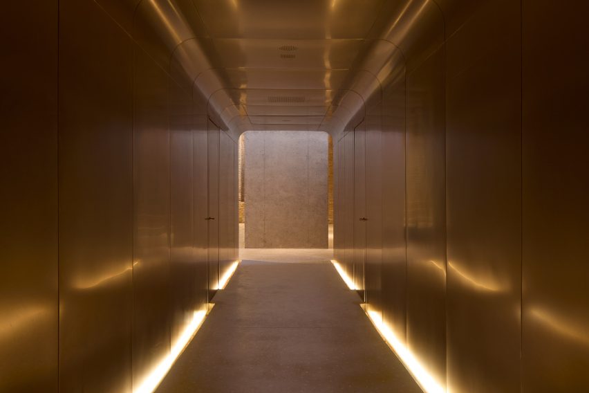 Metal-lined tunnel