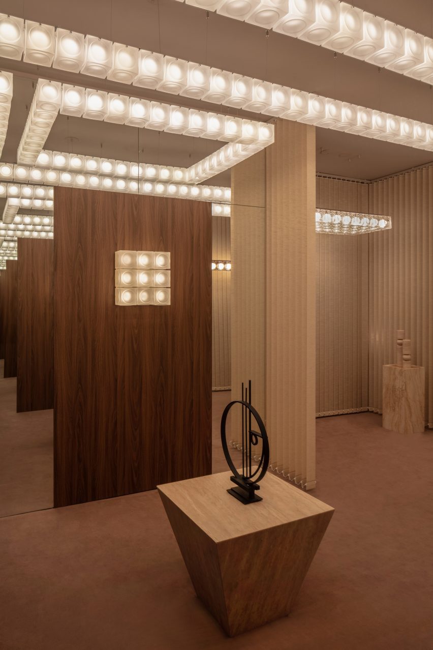Sculpture in showroom