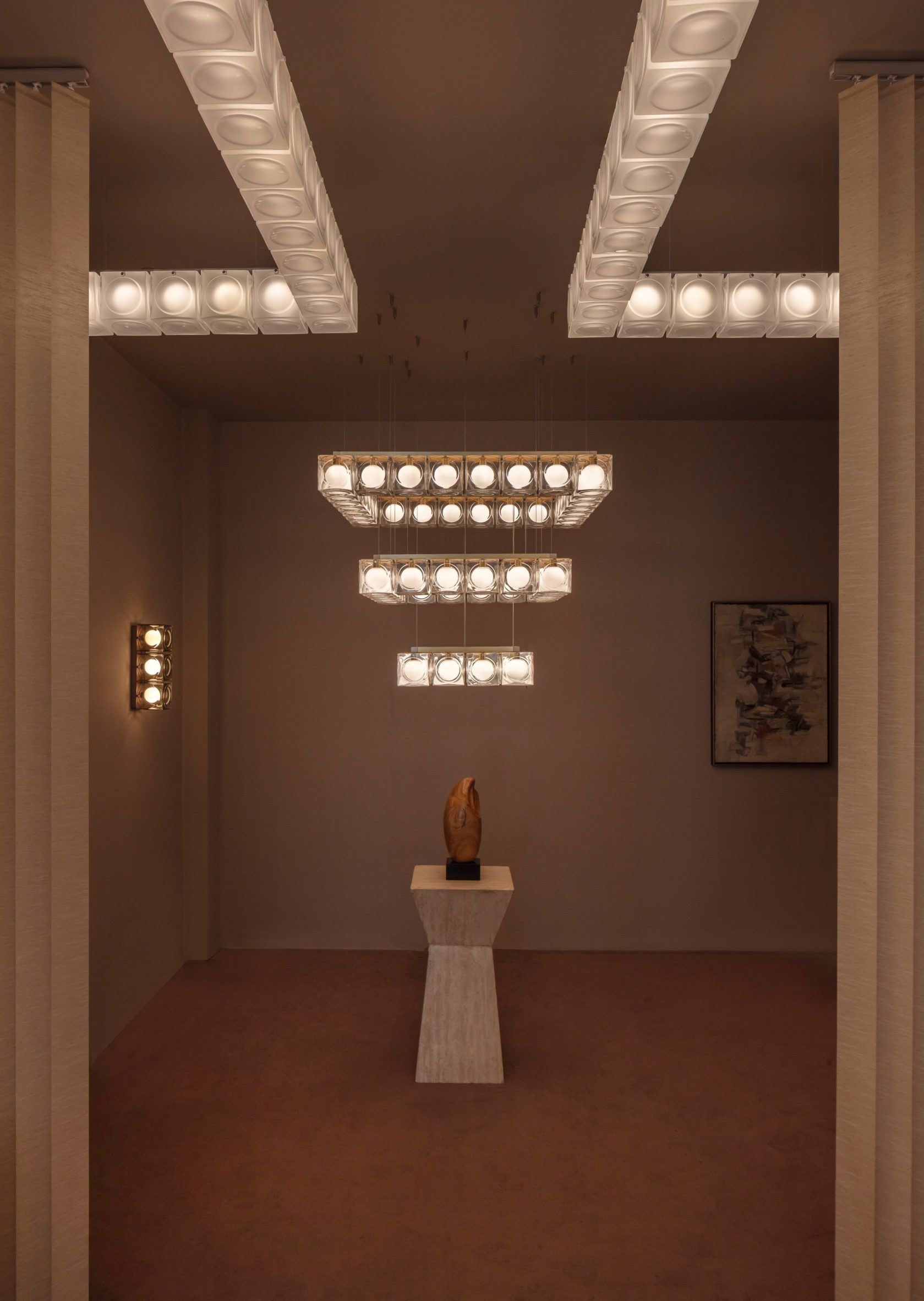 Chandelier in London showroom