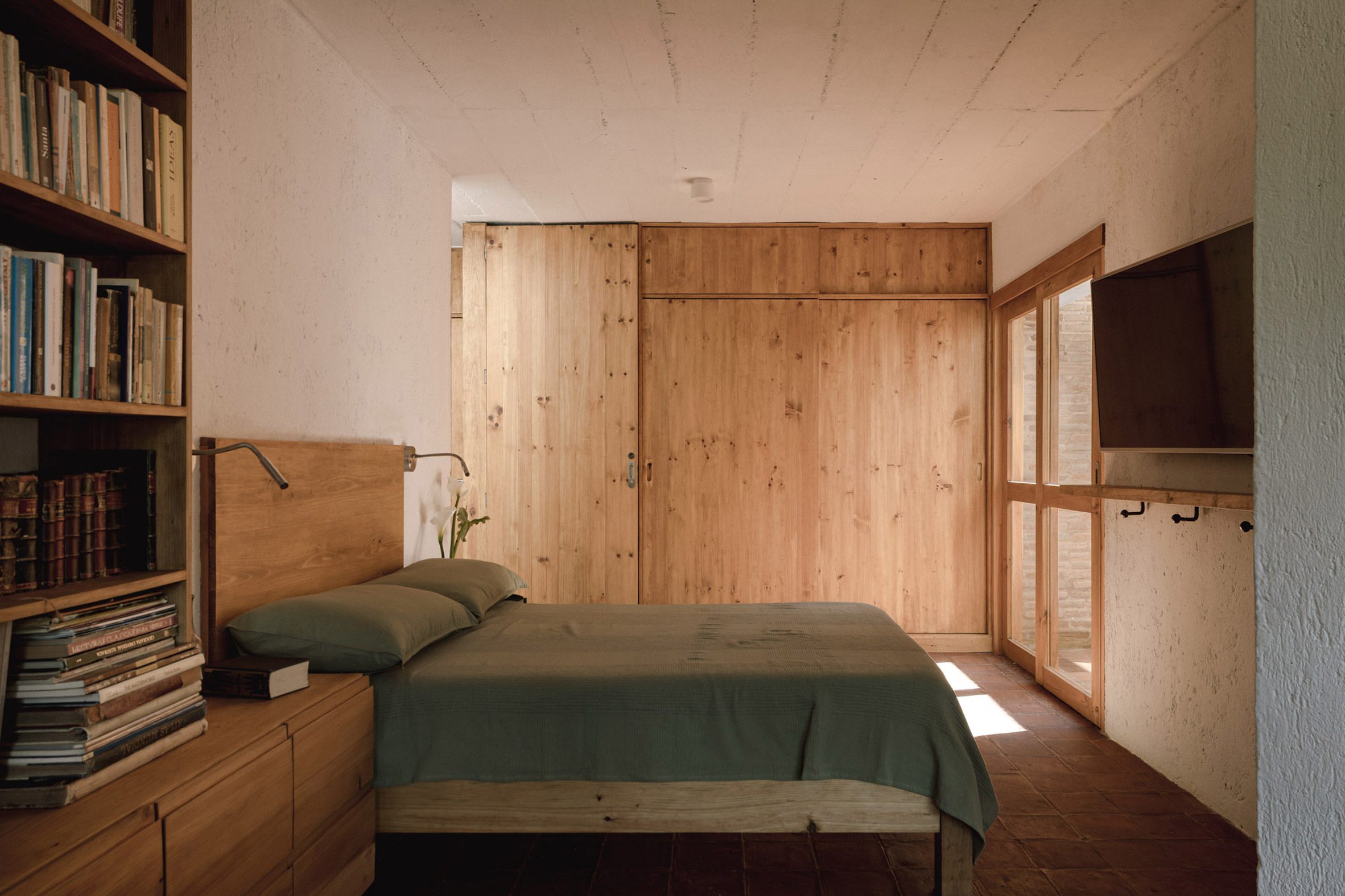 Bedroom interior at Mexican home