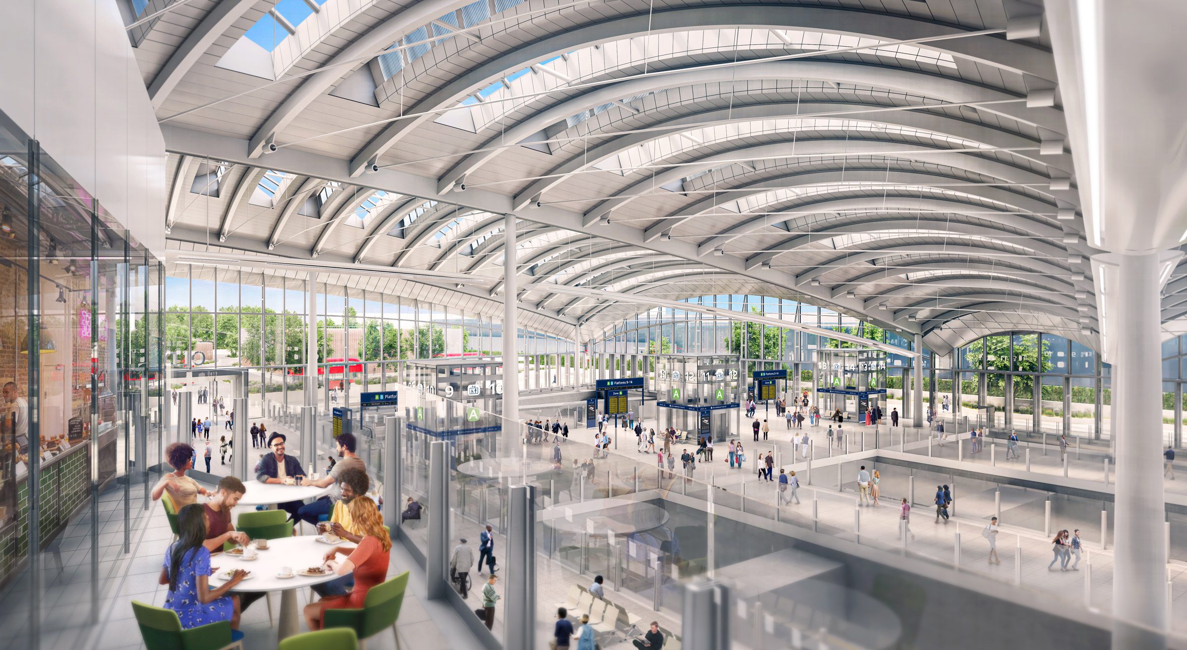 Render of HS2 terminal in London