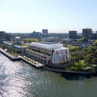 Render of the Danshuis dance centre in Rotterdam by MAD