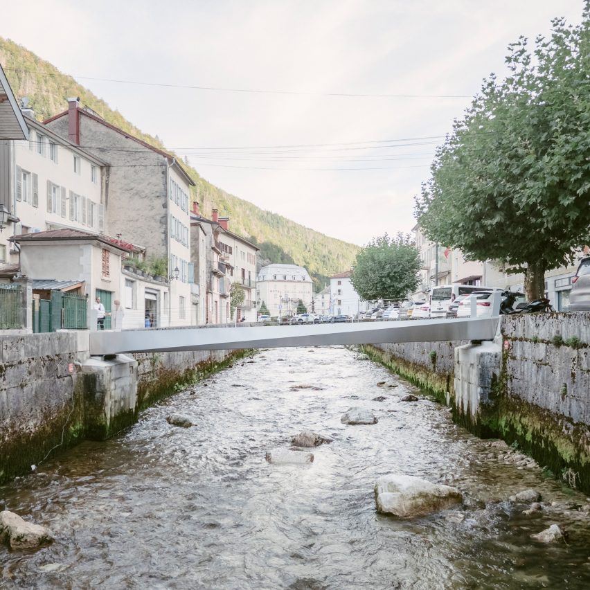 Petit Quai Footbridge, Morez, France, by &Agrave; Part Architectes